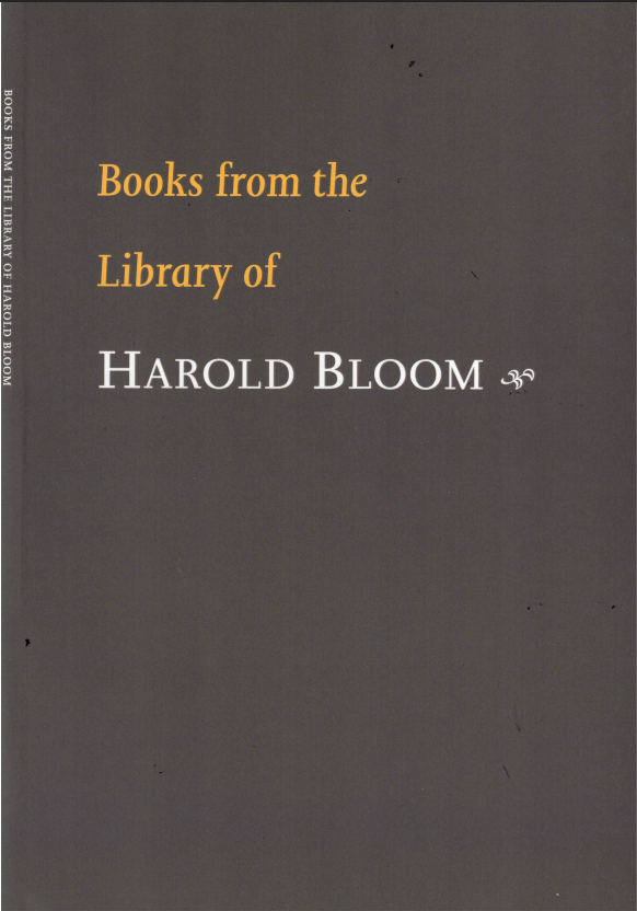 Books from the Library of Harold Bloom