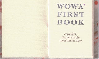 Item #21214 Wowa's First Book. PERISHABLE PRESS, Walter HAMADY
